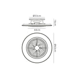Alisio CCT Dimmable LED Ceiling Retractable Fan Light With Remote & APP Control - Chrome/Grey