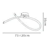 Armonia Medium Loop LED Semi-Flush Ceiling Light 25W 3000K - Polished Chrome