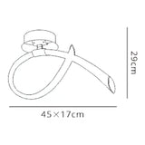 Armonia Small Loop LED Semi-Flush Ceiling Light 18W 3000K - Polished Chrome