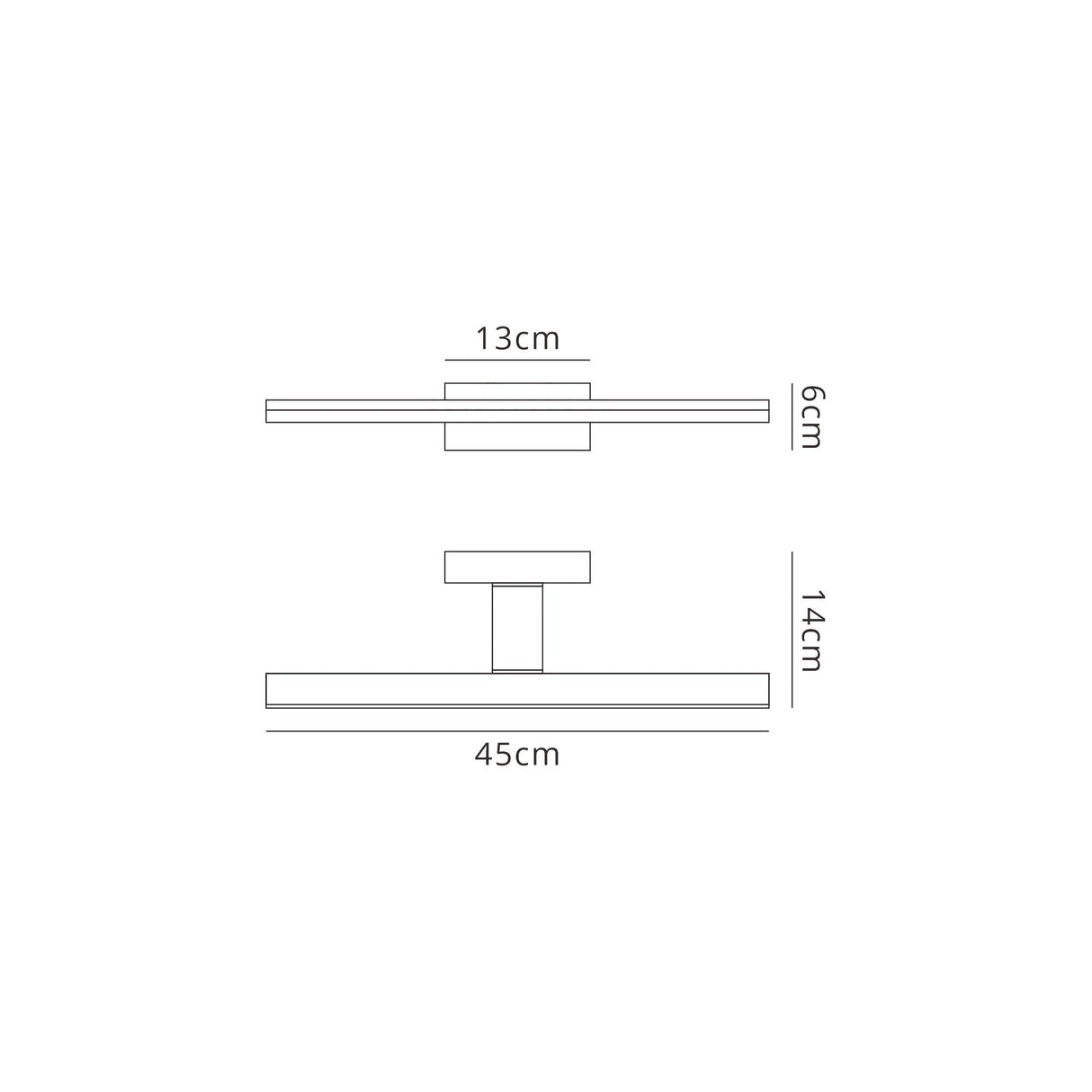 Morne LED Bathroom Mirror Wall Light 12W 4000K - Chrome