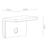 Ruka PIR Sensor Outdoor LED Wall Light - Anthracite/Brown