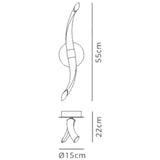 Armonia Dimmable LED Wall Lamp 12W 3000K - Polished Chrome