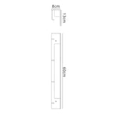 Fuerteventura Coat Rack LED Wall Light - Matt Black
