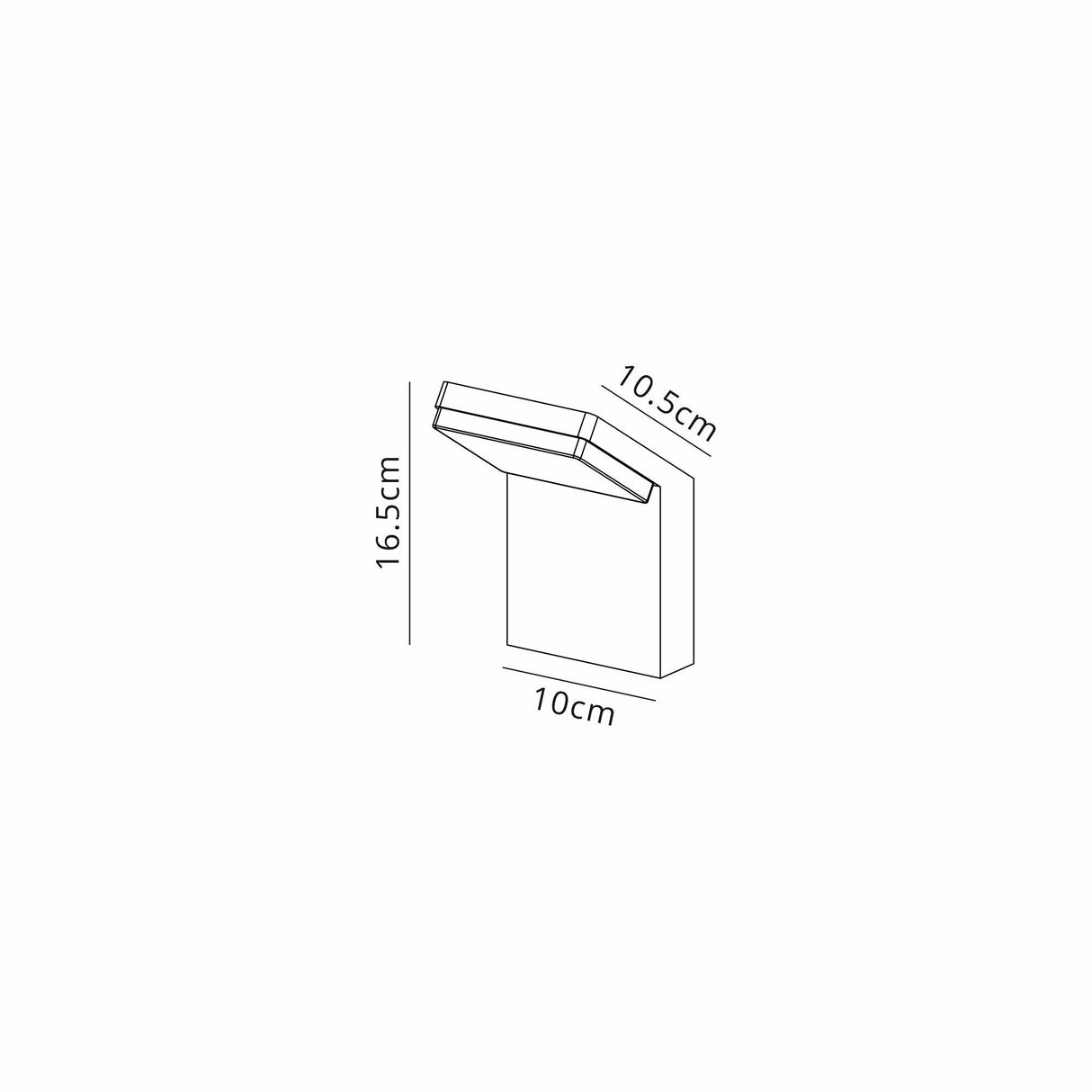 Alpine Outdoor LED Wall Light 6W 3000K - Anthracite