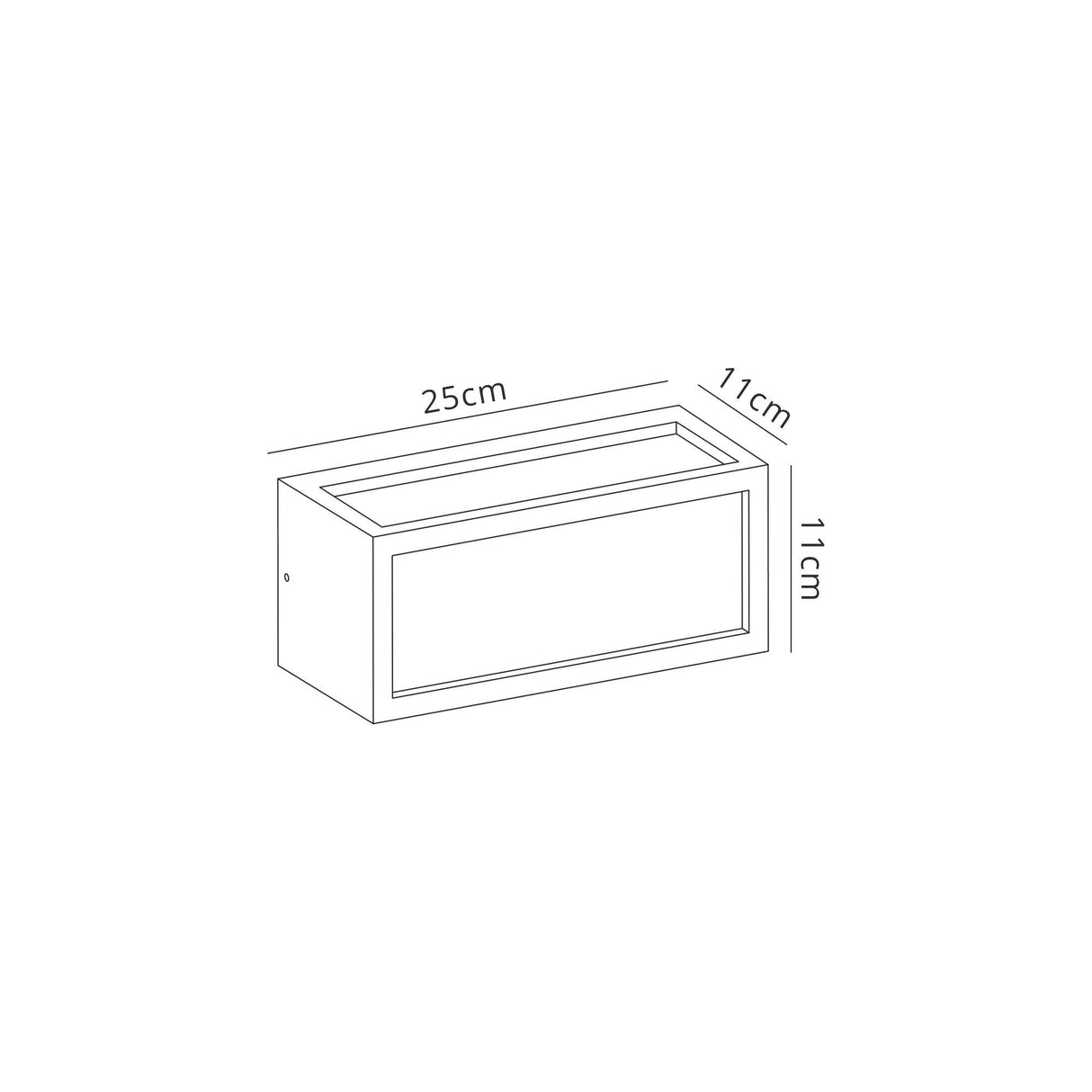 Utah 1 Light Outdoor Wall Light - Graphite