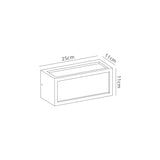 Utah 1 Light Outdoor Wall Light - White