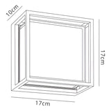 Chamonix Square Outdoor LED Ceiling/Wall Light - White