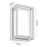Chamonix Rectangular Outdoor LED Ceiling/Wall Light - White