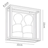 Verbier Vertical 2 Light Outdoor Wall Light - Anthracite