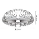 Himalaya CCT Dimmable LED Ceiling Retractable Fan Light With Remote, APP & Voice Control - Silver