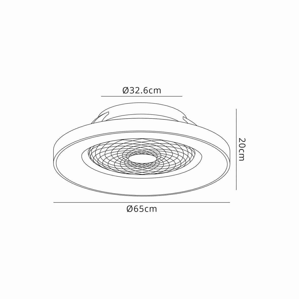 Tibet CCT Dimmable LED Ceiling Retractable Fan Light With Remote & Voice Control - Brown/Black