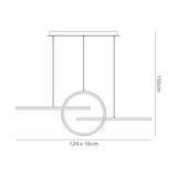 Kitesurf Centre Linear LED Linear Suspension Light - Black