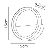 Kitesurf 15cm LED Wall Light 8W 3000K - Black