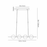 Cub LED Linear Suspension Light - Gold/Black