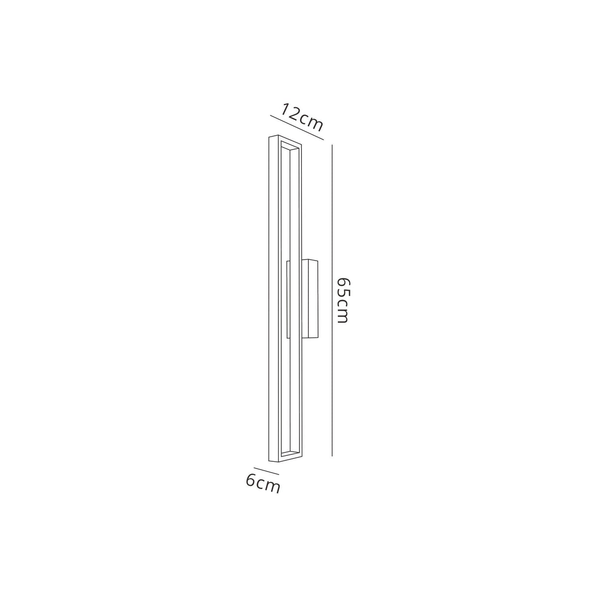Durban 65cm Linear LED Wall Light 20W 3000K - Black