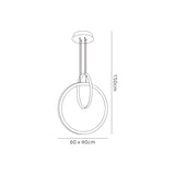 Kitesurf Double Loop LED Suspension Light - White