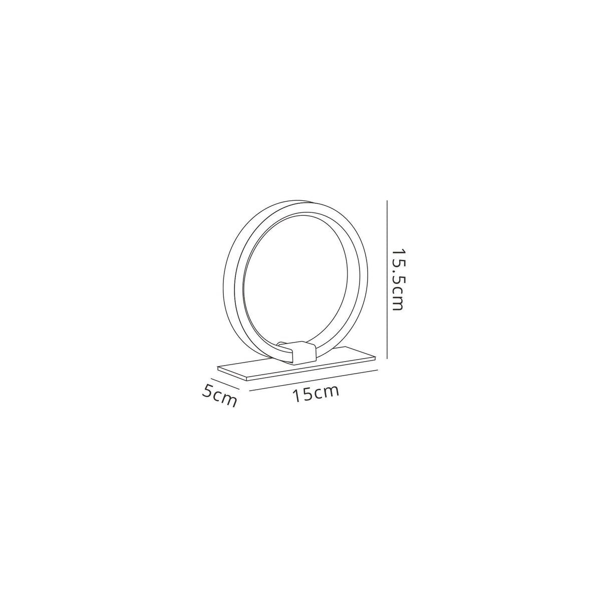 Kitesurf 15cm LED Table Lamp 8W 3000K - White