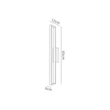 Durban 65cm Linear LED Wall Light 20W 3000K - White