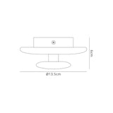 Polar Coat Rack LED Wall Light 6W 3000K - Black