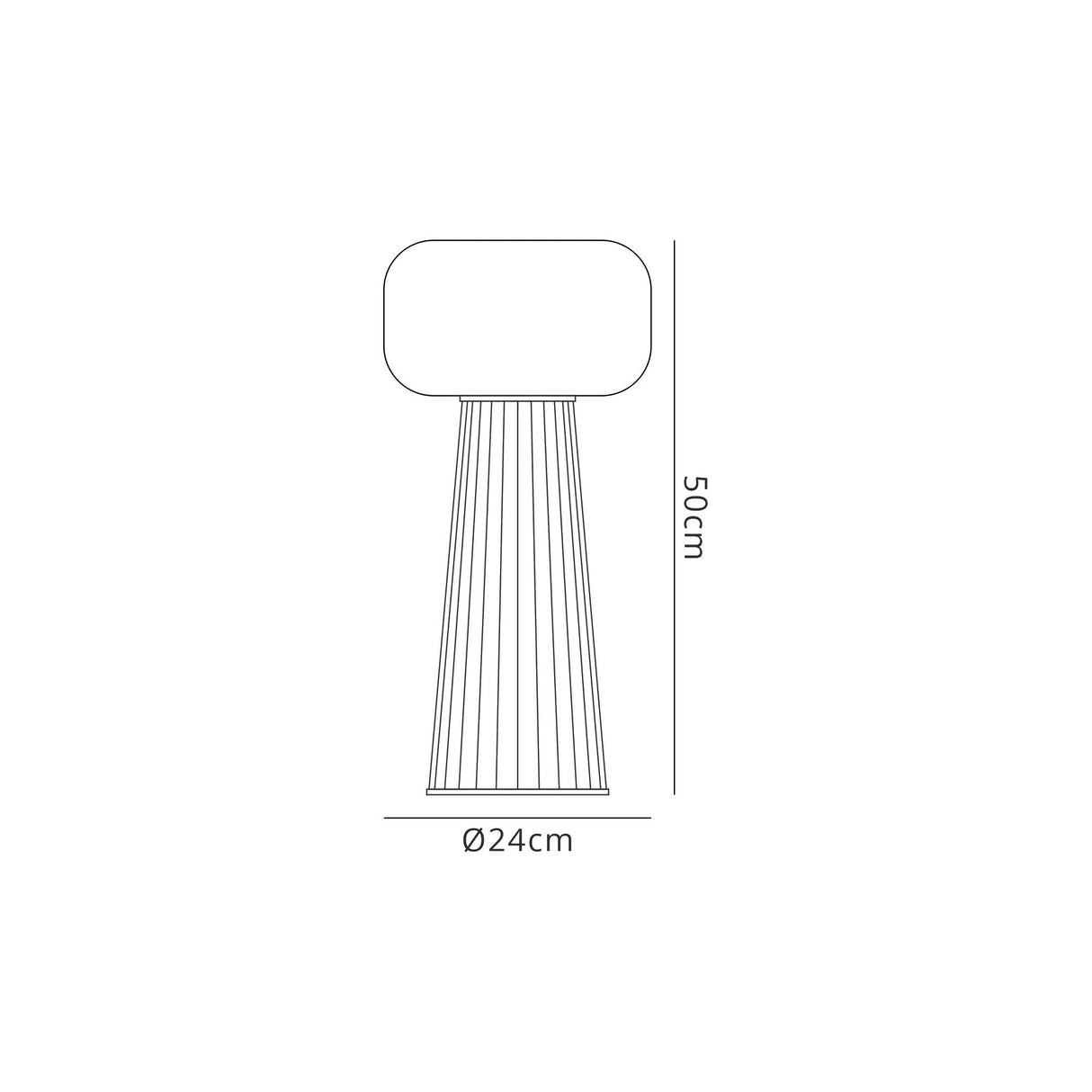 Faro 1 Light Table Lamp - White