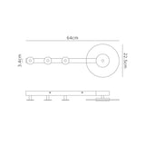 Venus Coat Rack LED Wall Light 6W 3000K - Black