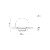 Eris LED Wall Light 8W 3000K - Black