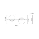 Eris LED Wall Light 16W 3000K - Black