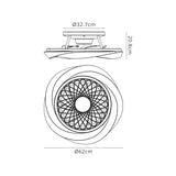 Boreal CCT Dimmable LED Ceiling Retractable Fan Light With Remote Control - Silver