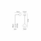 Eyes LED Wall Light With Switch 6W 3000K - Sand Black