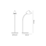 Capuccina Large LED 1 Light Table Lamp 8.5W 3000K - Black