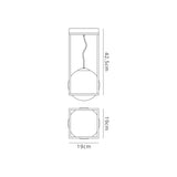 Desigual 1 Light Small Tall Semi-Flush Ceiling Light - Matt Black