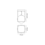 Desigual 1 Light Small Short Semi-Flush Ceiling Light - Matt Black