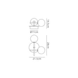 Cellar Right 2 Light LED Wall Light 10W 4000K - Black