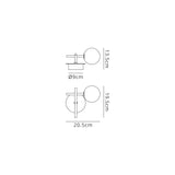 Cellar Right 1 Light LED Wall Light 5W 4000K - Black