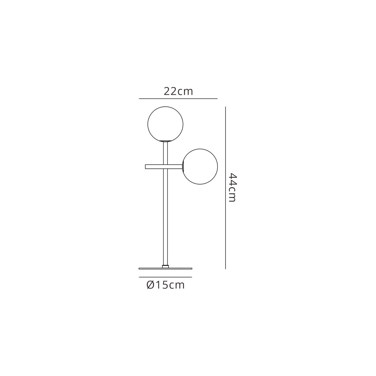 Cellar 2 Light Table Lamp - Black