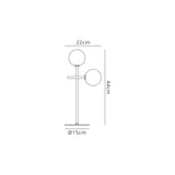Cellar 2 Light Table Lamp - Black