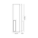 Boutique Large Rectangular LED Wall Light - White