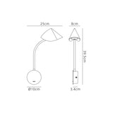 Goa LED Wall Light With Switch 7W 3000K - Black