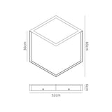 Kubick Dimmable LED Ceiling/Wall Light 48W 3000K - White