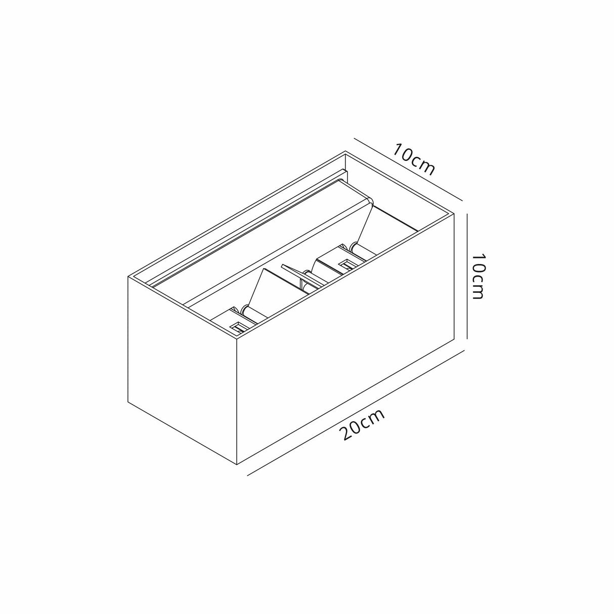 Davos Outdoor LED Wall Lamp 6W 4000K - White