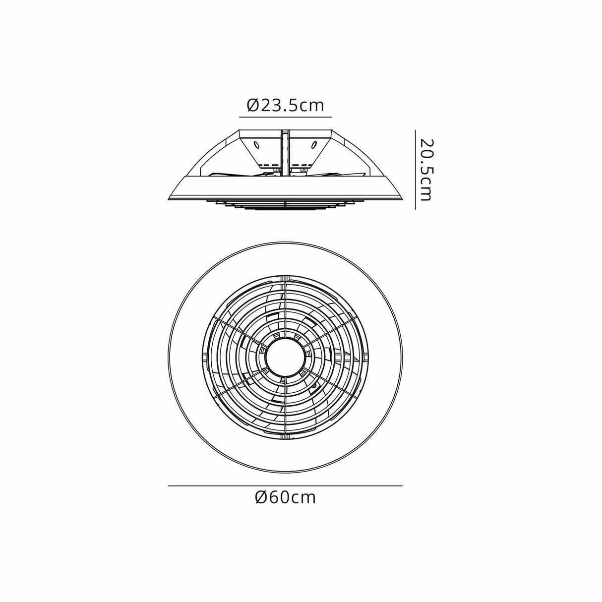 Samoa CCT Dimmable LED Ceiling Retractable Fan Light With Remote Control - White