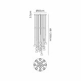 Tonic 14 Light Dimmable LED Cluster Pendant Light 168W 2700K - Multicoloured