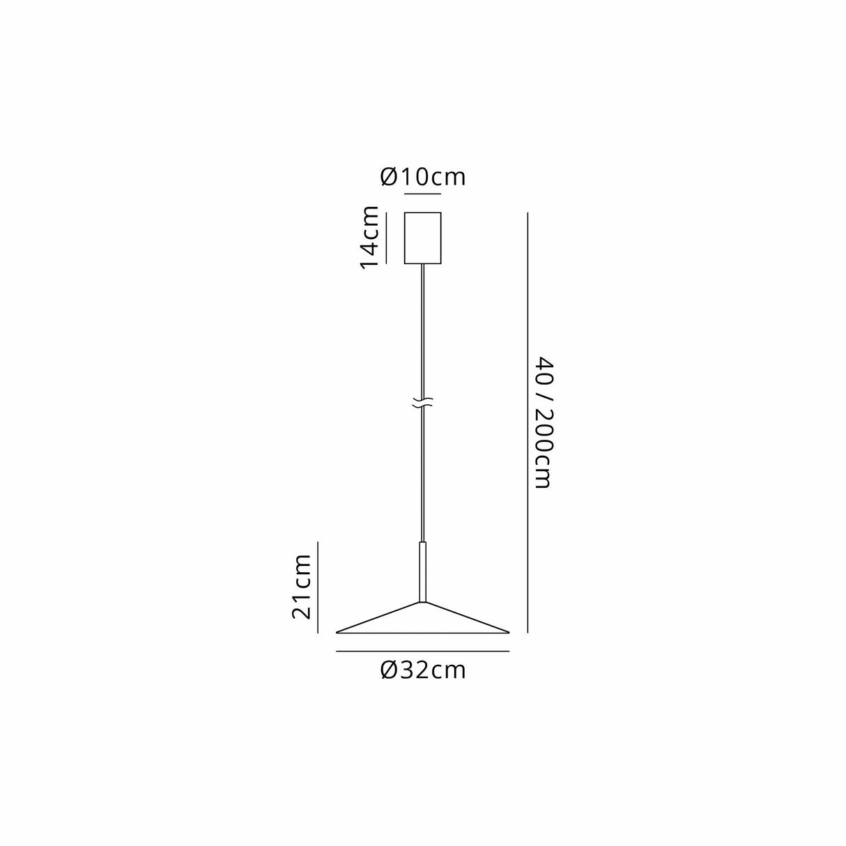 Calice 32cm LED Pendant Light 9W 3000K - Black & White