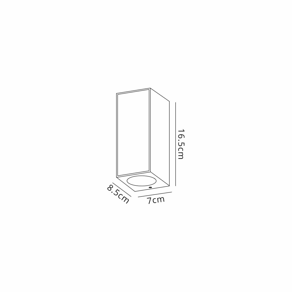 Beret 2 Light Outdoor Wall Light - Graphite