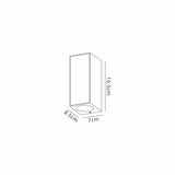 Beret 2 Light Outdoor Wall Light - Graphite