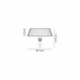 Relax Touch Dimmable LED Battery Operated Bottle Outdoor Table Lamp - Black