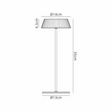 Relax Touch Dimmable LED Battery Operated Outdoor Table Lamp - Black
