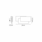 Tahiti XL LED Wall Light 12W 3000K - Black