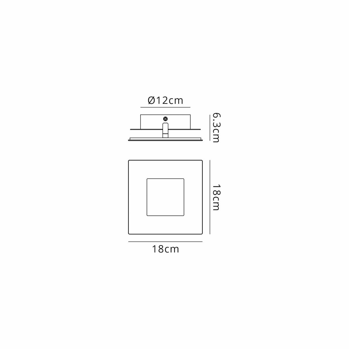 Dalia 18cm LED Wall Light 18W 3000K - Gold/Black