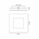Dalia 40cm LED Wall Light 40W 3000K - Gold/Rust Brown